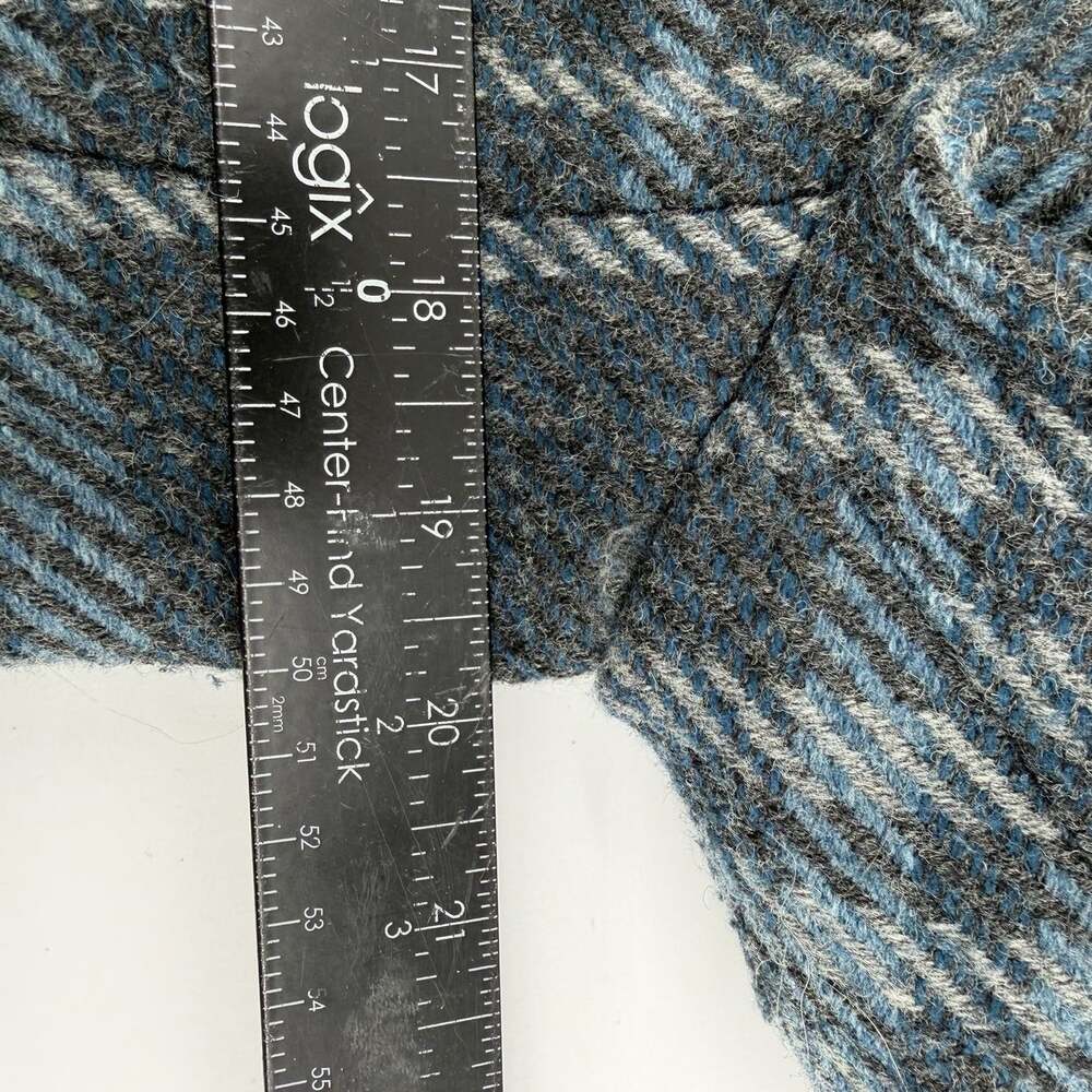 Talbots Wool Blend Blue Plaid Coat Women's Size 6 Business Workwear - Picture 10 of 12